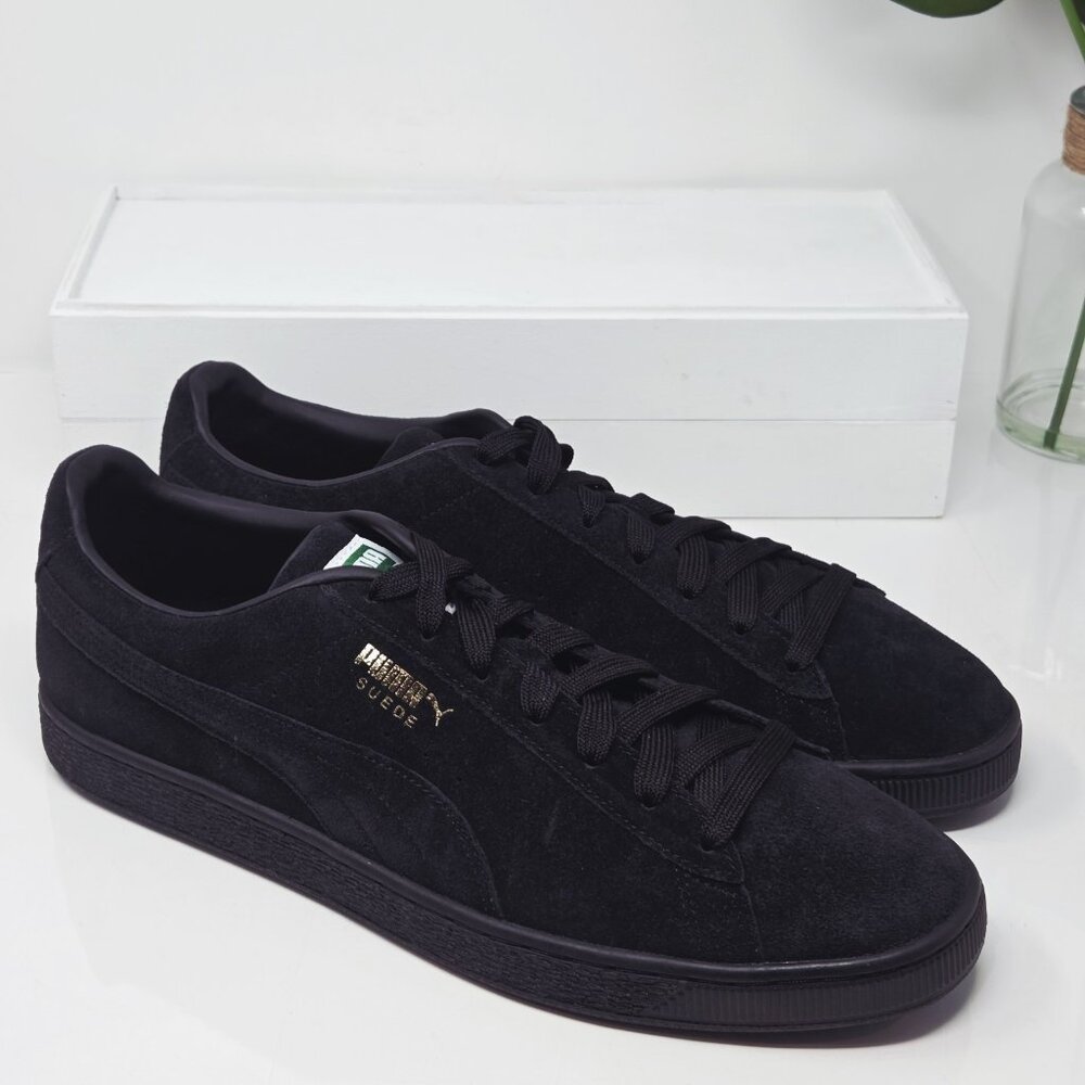 Puma Suede Classic Low Top Sneakers Men’s 14 Black Lace Up Gorpcore Skater - Picture 4 of 9